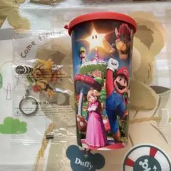 新品　映画　マリオ　ドリンクホルダー　クッパ　キーホルダー付き