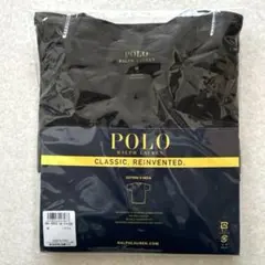 【新品】Polo Ralph Lauren 半袖VネックTシャツ 黒　Ｍサイズ