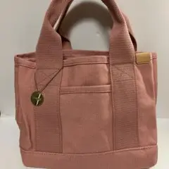 DOT & STRIPE ピンク トートバッグ