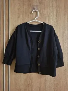 チャオパニックティピー　カーディガン ブラック　100