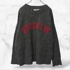 【バックナンバー】長袖モッサニットセーター カジュアル(M)ウール混 春秋冬 上