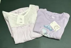 80サイズ　女児　ワンピース&Tシャツセット　ベビー服