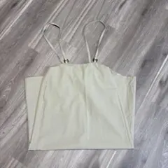 ベージュ キャミワンピース ロングワンピース