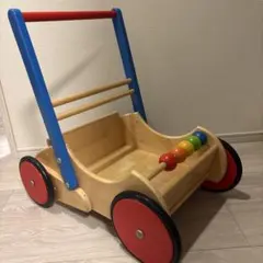 木製 ボーネルンド手押し車 ベビーウォーカー カタカタ 知育玩具のサムネイル