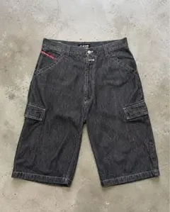 Airwalk ブラックデニム カーゴショーツのサムネイル