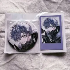 にじさんじ 小柳ロウ 誕生日グッズ2025 箔押し缶バッジ&チェキ風カード