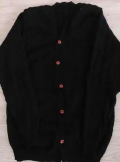 ブラック Vネック カーディガン