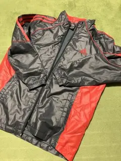 adidas ClimaProof ジャケット 150cm グレー/レッド