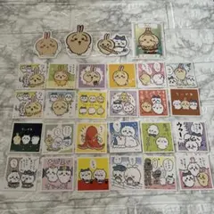 ちいかわ　うさぎ、みんな他シールステッカー、カードセット