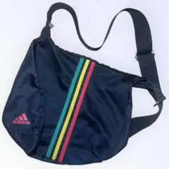 00s adidas アディダス メッシュ ワンショルダー バッグ ラスタカラー