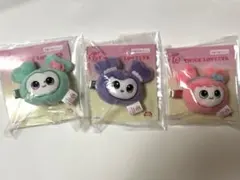 TWICE LOVELYS GiGO ぬいぐるみヘアピン ミナ　モモ　サナ
