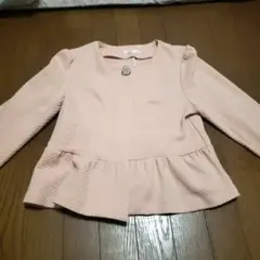 ノーカラージャケット ピンク フリル付きのサムネイル