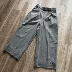 無印良品 ストレッチタックワイドパンツ M