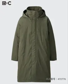 UNIQLO C　フーデッドコート オリーブ