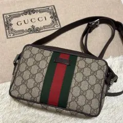 739✨極美品✨グッチ ショルダーバッグ カメラバッグ GGスプリーム シェリー