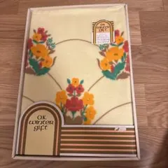 値下げ☆未使用品☆フラノシーツ　アクリル100% 130×230cm 昭和レトロ