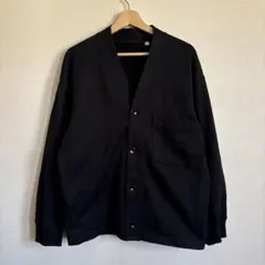 UNIQLO U ユニクロユー　スウェットカーディガン　黒　ブラック　Lサイズ