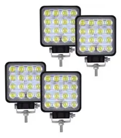 4個セット 144w 44連 LED ワークライト 12V/24V 作業灯 - メルカリ