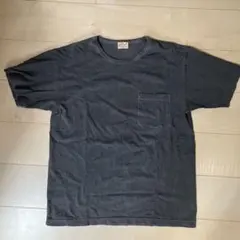 ホワイツビル　ピグメントダイ　ポケットTシャツ　ブラック　Mサイズ　フェードのサムネイル
