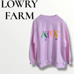 LOWRY FARM ローリーズファーム　ATONロゴ トレーナー ピンク120のサムネイル