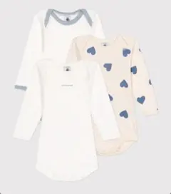PETIT BATEAU オーガニックコットン コンビ肌着 3枚セット 74cm
