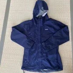 patagonia フード付きナイロンジャケット ネイビー - メルカリ