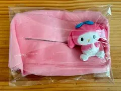 マイメロディ♡クロミ マスコット付き おすわりティッシュボックスカバー　マイメロ