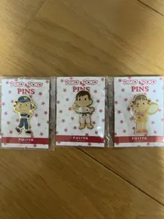 平成レトロ ペコちゃん 誕生50周年記念 ピンバッジ 3個セットのサムネイル