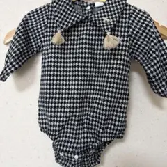 Cotoli ハウンドトゥース柄ロンパース　70cm