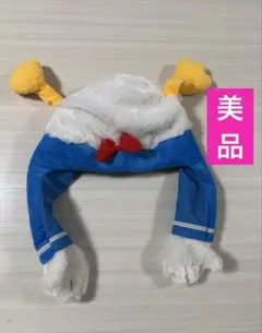 【美品】東京ディズニーリゾート　ドナルドダック ファンキャップ足が動く　58cm