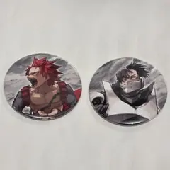 ヒロアカ原画展 缶バッジ 切島鋭児郎 飯田天哉