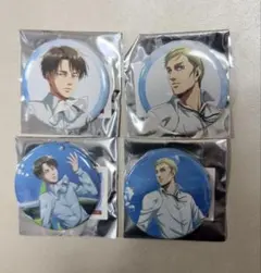 m*o様 進撃の巨人 缶バッチ エルヴィン リヴァイ