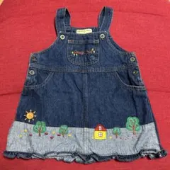 95サイズ　デニム　ジャンパースカート　ベビー　女　レア　春　秋　冬　子供　服