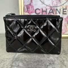 CHANEL シャネル　エナメル　ポーチ　コインケース　財布　コインケース