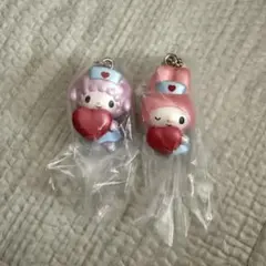 サンリオキャラクターズ　ナーススイングマスコット　マイメロ＆マイスウィートピアノ