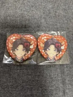 【にじさんじ】三枝明那_ハート型缶バッジ