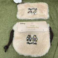 Disney チップ&デール　ポーチ、巾着セット