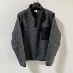 EDIFICE グレー ハーフジップ圧縮ニット