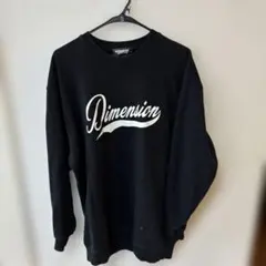 DIMENSION ブラック トレーナー XXL