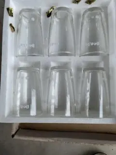 昭和レトロ　ガラス製コップ 6個セット