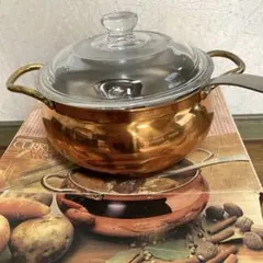 純銅製　カレー鍋セット　中古品