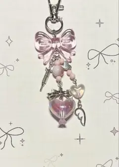 531 ビーズキーホルダー y2k コレクトブック 平成女児 ピンク