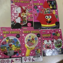 ５点セットセサミストリート パーティグッズ　誕生日