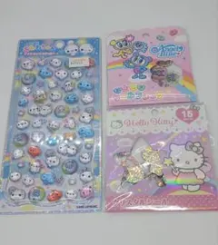 ぷくぷくあわわちゃん　プチドロップステッカー　おはじきシール