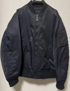廃盤品UNIQLOブラック MA-1 フライトジャケット