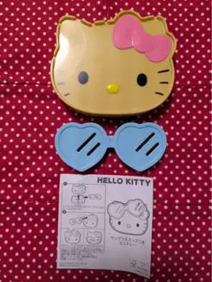 【未使用品】ハッピーセット　ハローキティ　サングラスカップ付きミニトレー