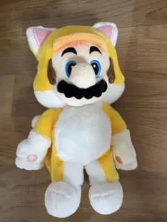 ニンテンドーストア限定　ネコマリオ　ぬいぐるみキーホルダー