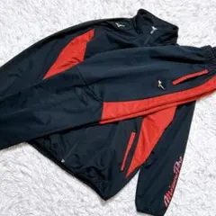 【2651】✨美品✨Mizuno pro ジャージ　セットアップ　黒　赤