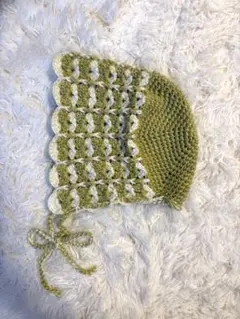 ベビーボンネット かぎ針編み ハンドメイド