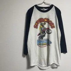 80s USA製 スーパークロス ヴィンテージ ラグランT モトクロス L相当のサムネイル